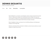 Tablet Screenshot of dennisdesantis.com
